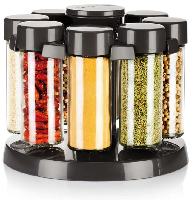 Recipiente de condimente cu suport 8 buc. Season – Tescoma