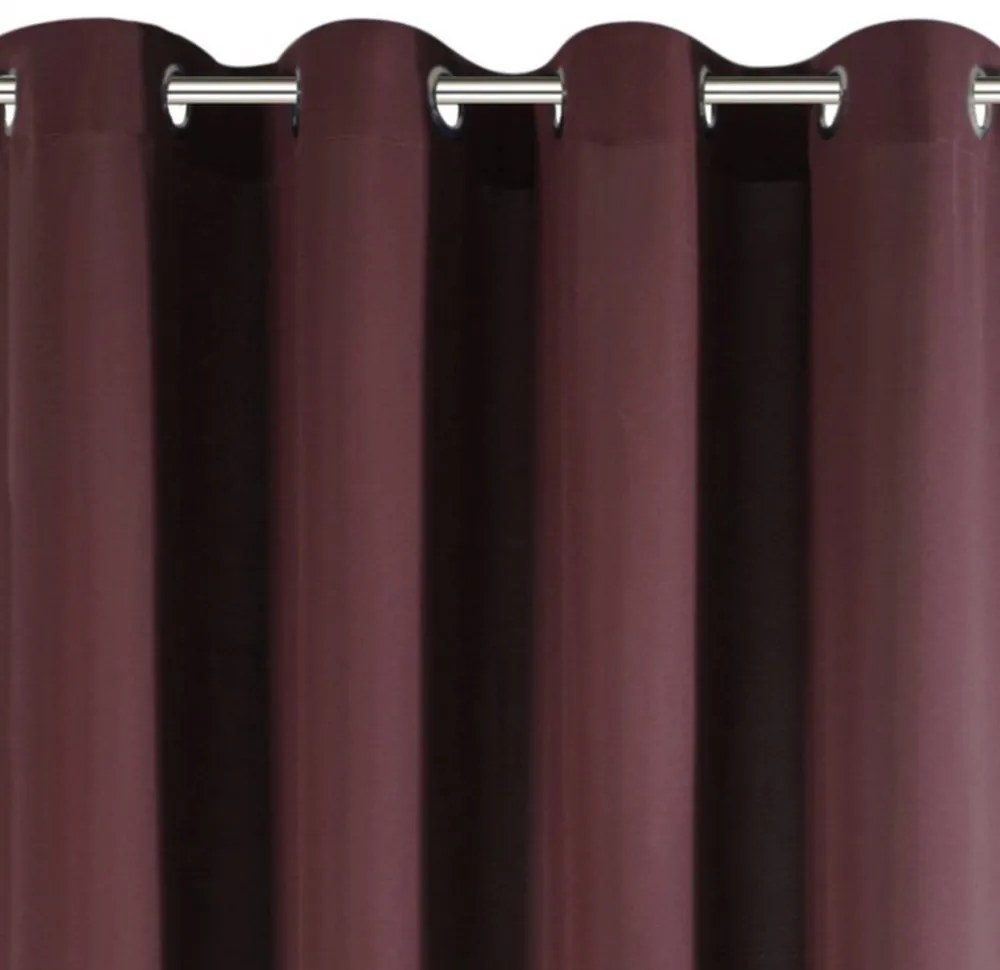 Draperii de lux culoarea bordo, cu grad mediu de umbrire 140 x 250 cm