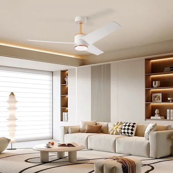 Immax NEO 07281L - Ventilator de tavan BEAUTY LED+CCT cu dimmer 18W/230V Wi-Fi Tuya + telecomandă