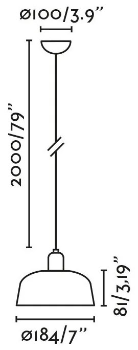 Lustra/Pendul metal TATAWIN S negru, alb