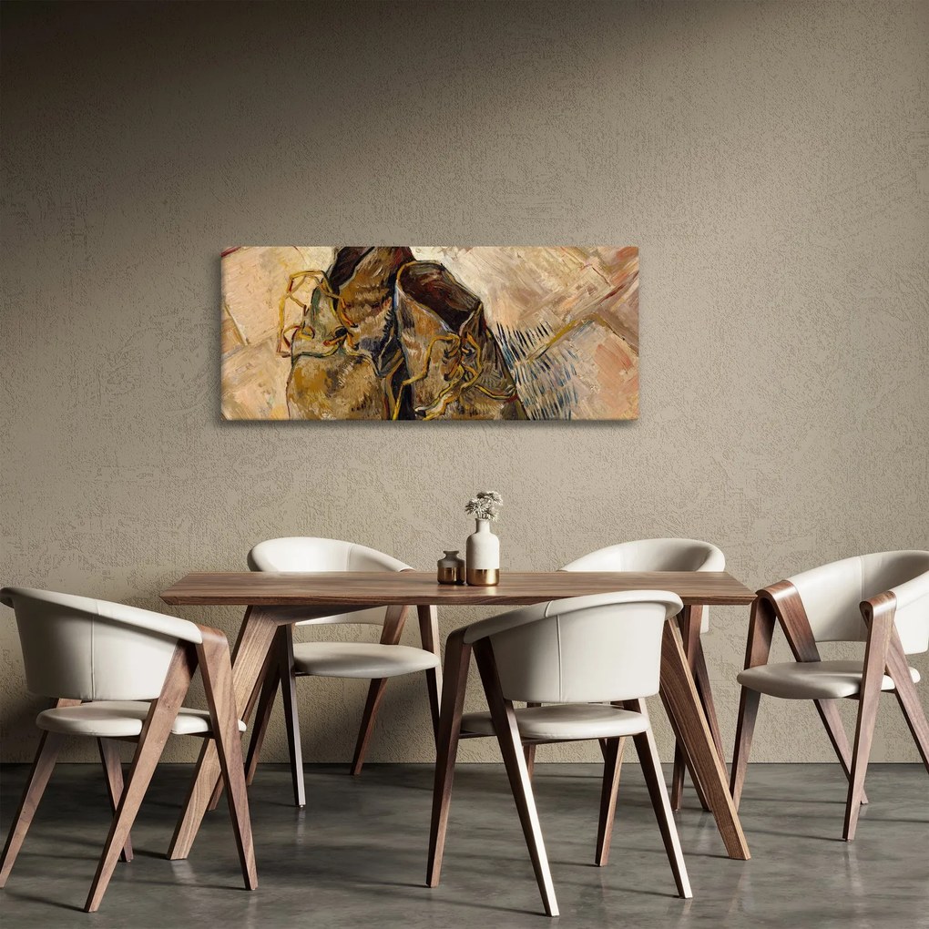 Tablou - Vincent van Gogh, Shoes, reproducere (120x50 cm)