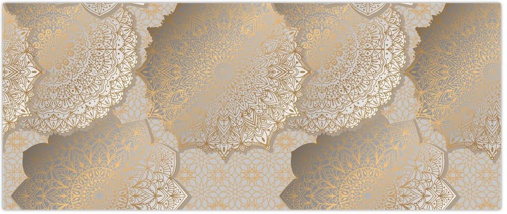 Tablou - Mandale în tonuri aurii (120x50 cm)