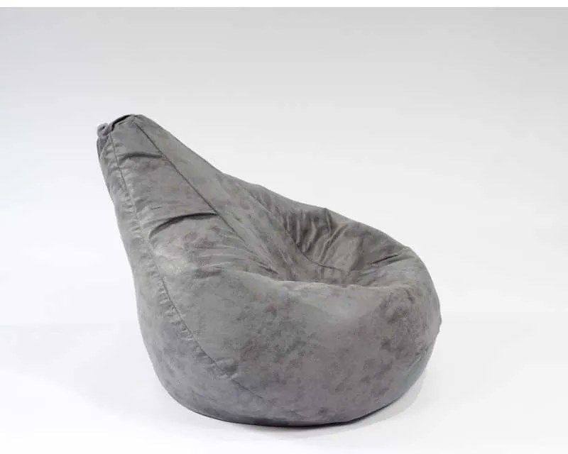 Fotoliu puf copii, Nirvana Light Pufrelax, Material Textil - Moon Grey