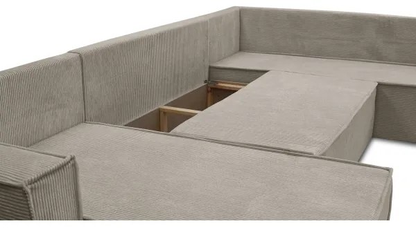 Colțar extensibil universal în formă de U LONDON, bej