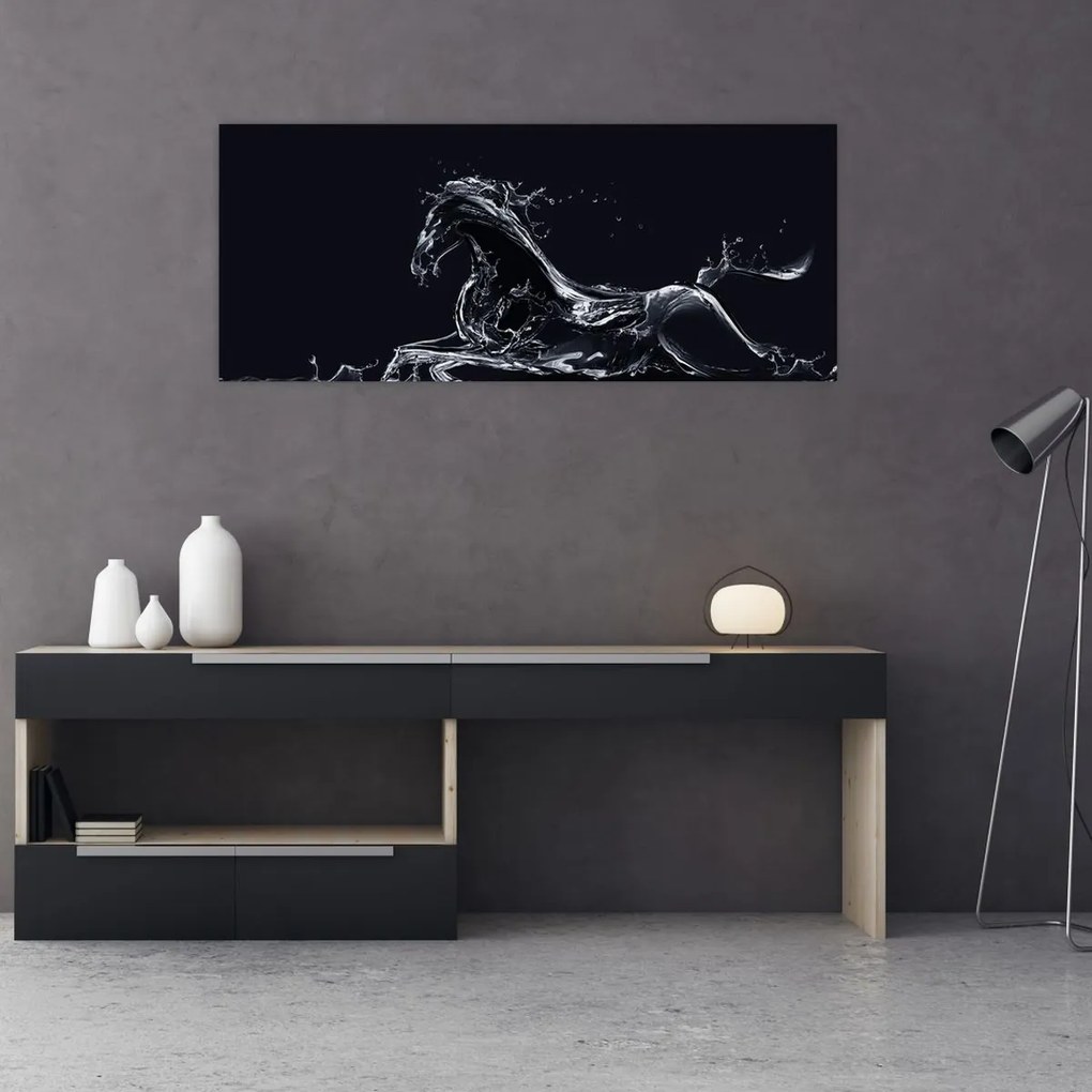 Tablou - Cal și apă (120x50 cm)