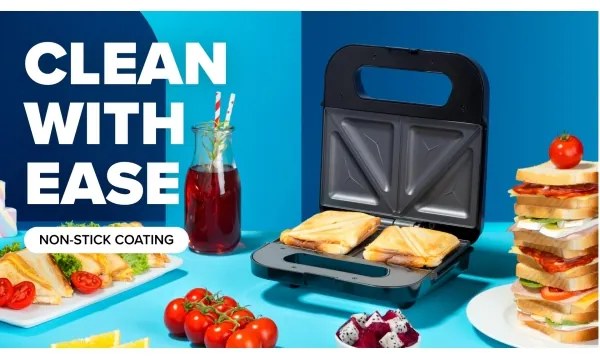 Aparat de sandvici Niceboy ION Snacker S1 750W/230V crom mat/negru