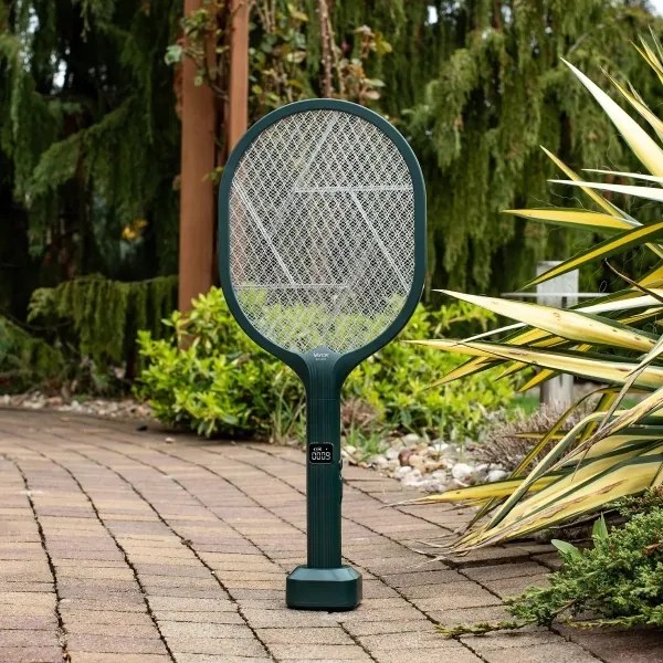 Paletă LED electrică anti-insecte 2 în 1 1200 mAh/5V verde