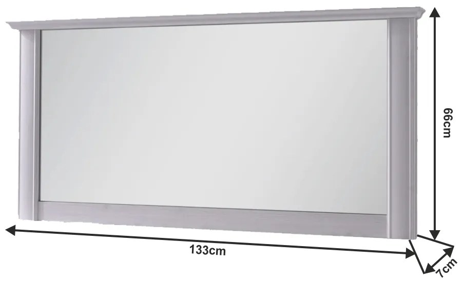 Oglinda DA22, pin alb, VILAR