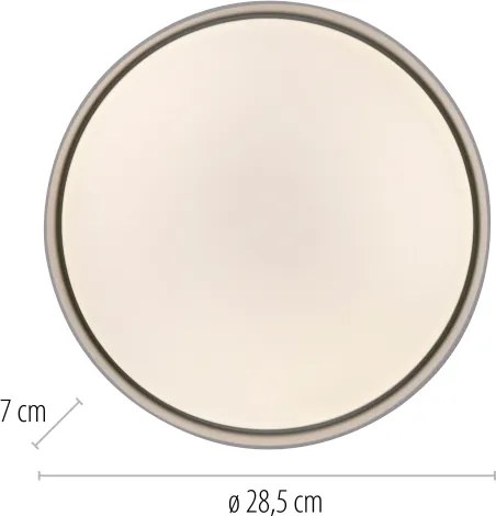 Schöner Wohnen 14593-18 - Plafonieră LED dimabilă TAVOLI LED/10W/230V, neagră + telecomandă