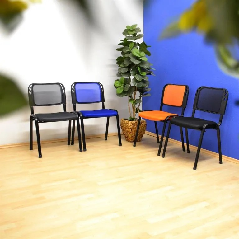 Scaun conferință pliabil  - albastru