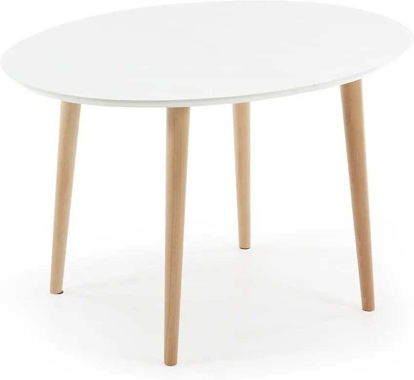 Masă dining extensibilă Kave Home Oakland, 120 x 90 cm , alb