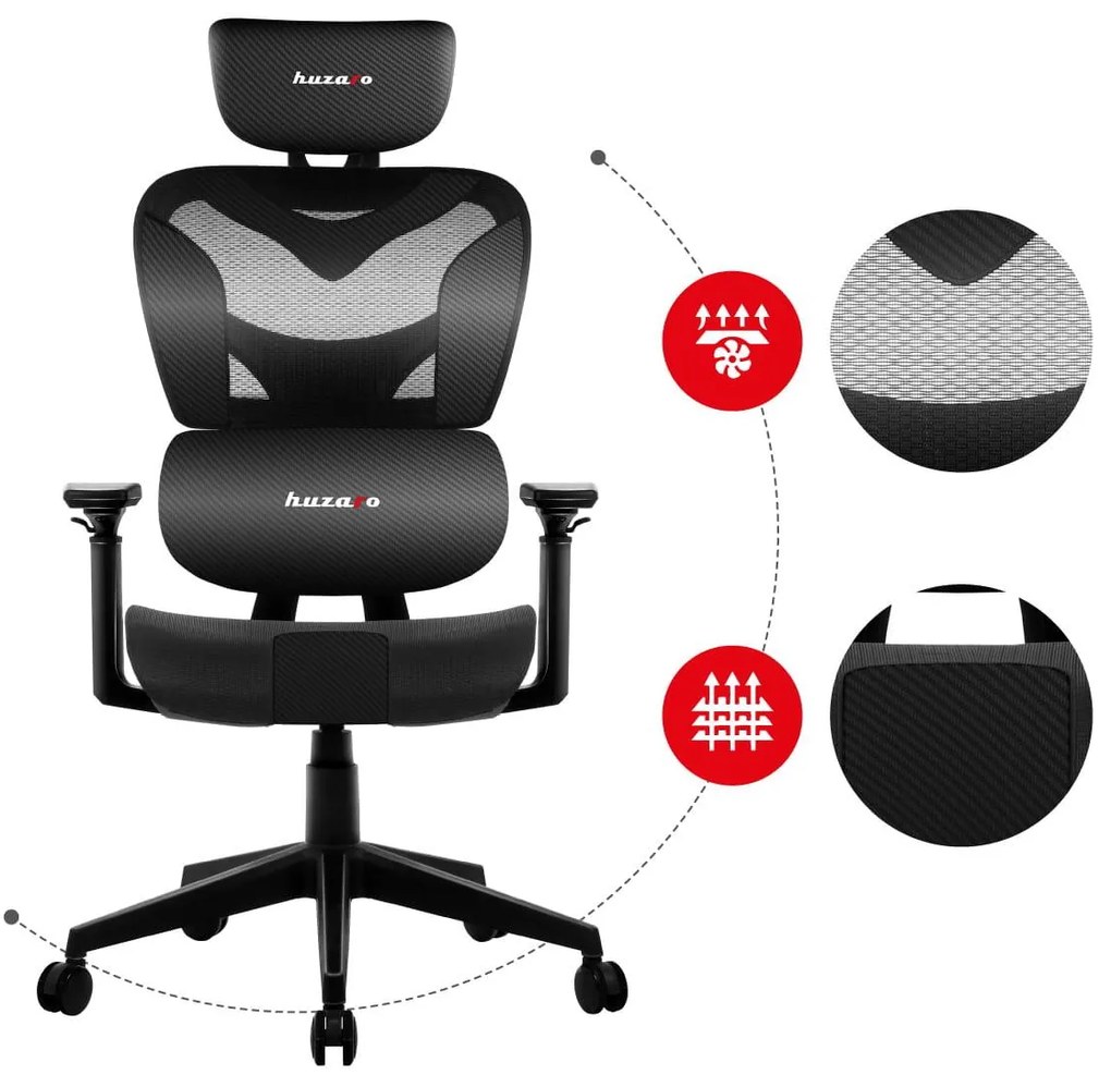 Fotoliu gaming Cruiser 8 (negru + carbon). 1087457