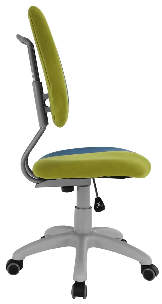 Scaun rotativ reglabil, verde/albastru/gri, RAIDON