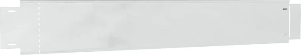 vidaXL Gard pentru gazon Culoare galvanizată 100 x 14 x 0.07 cm