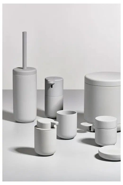 Borcan din gresie cu capac Zona UME, gri deschis