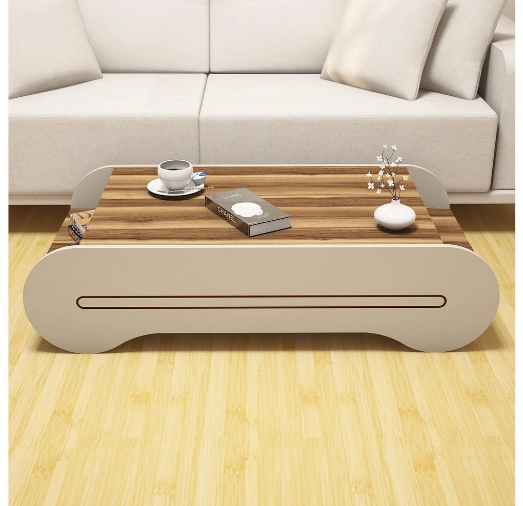 Masă de cafea Clement (Nuc + Crem). 1089042