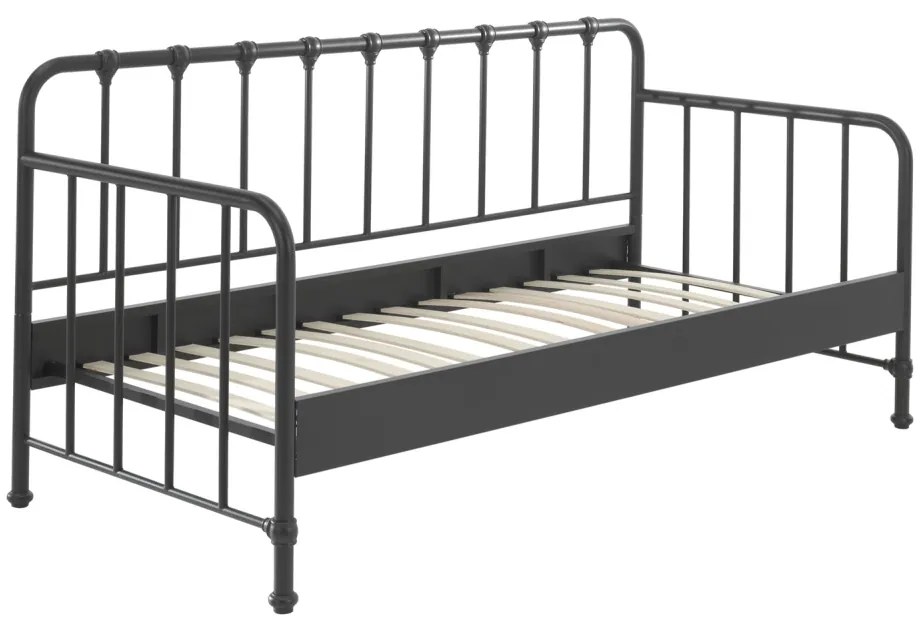 BRONXX Pat copii CABINĂ 90 X 200 CM NEGRU