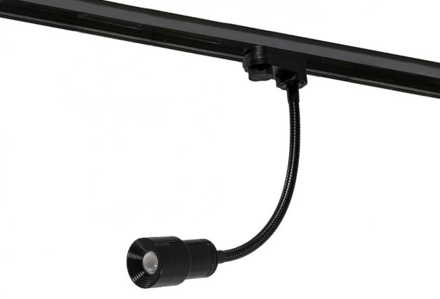 Spot LED directionabil pe sina LUMI FLEX TRACK 3Line 5W negru