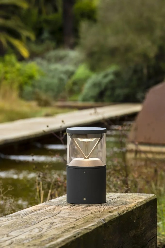 Mini Stalp LED iluminat exterior simetric 360º IP65 RUSH 25cm 3000K DALI