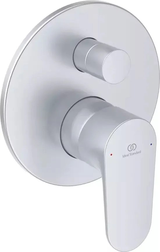 Baterie cada - dus incastrata Ideal Standard Cerafine O argintiu mat cu corp ingropat