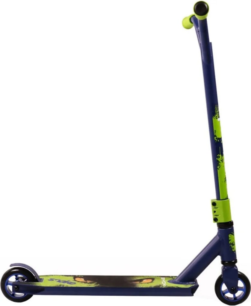 Trotineta Freestyle NOVOKIDS™ Snake Special edition, maxim 100 kg, Frana picior, Cadru aluminiu, Diametru roata 100 mm, Verde