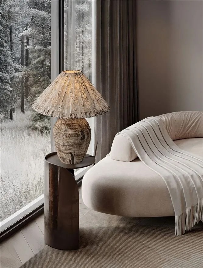 Veioza din ceramica lucrata manual WABI