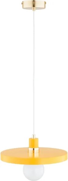 Lustră suspendată pe cablu LITO 1xE27/15W/230V galbenă