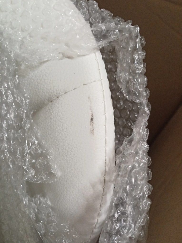 OFERTA Scaun de birou alb AVOLA din piele ecologica calitatea II