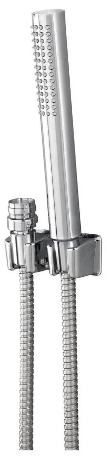 WENKO Duș DUO 81340100, 170 x 2,7 cm, crom lucios/argintiu/gri