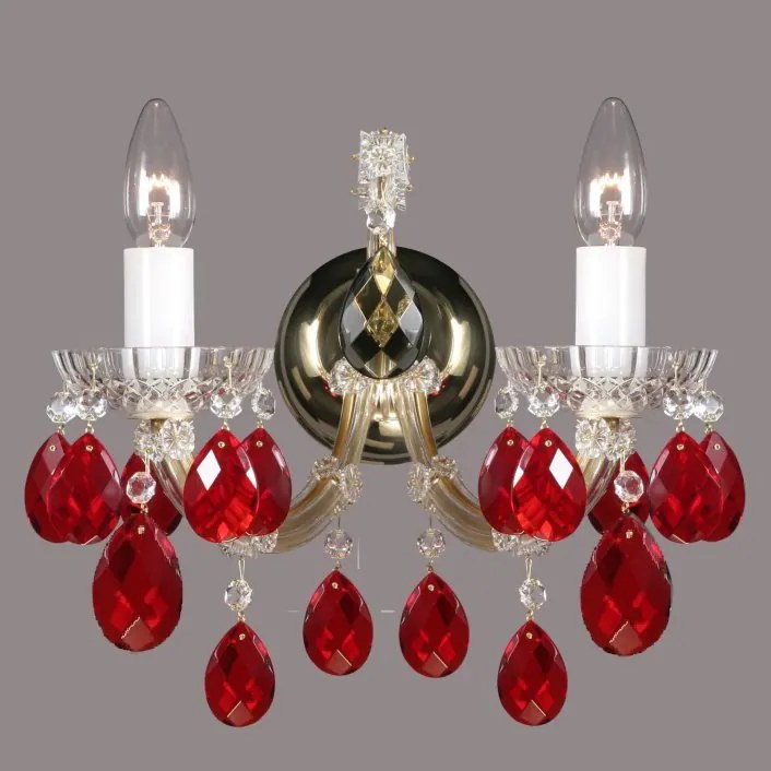 Aplica Maria Theresa cristal Bohemia N24 050/02/1 ruby