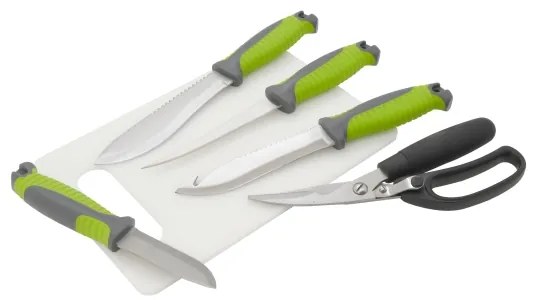 Trusă cu ustensile din oțel inoxidabil pentru grătar 6 buc.