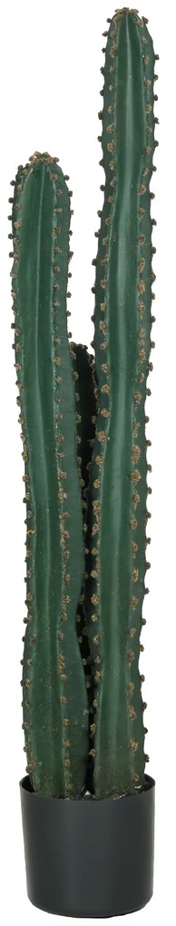 Outsunny Cactus artificial extrem de realist plantă artificială de dimensiuni mari dim. Ø 18 x 120H cm verde | Aosom Romania