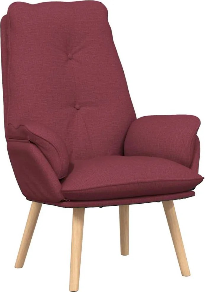vidaXL fotoliu Roșu Vin 69 x 74 x 93 cm Țesătură și placaj