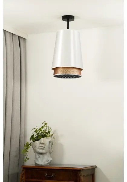 Lustră aplicată BELL Duolla SHINY 1xE27/15W/230V d. 25 cm alb/cupru