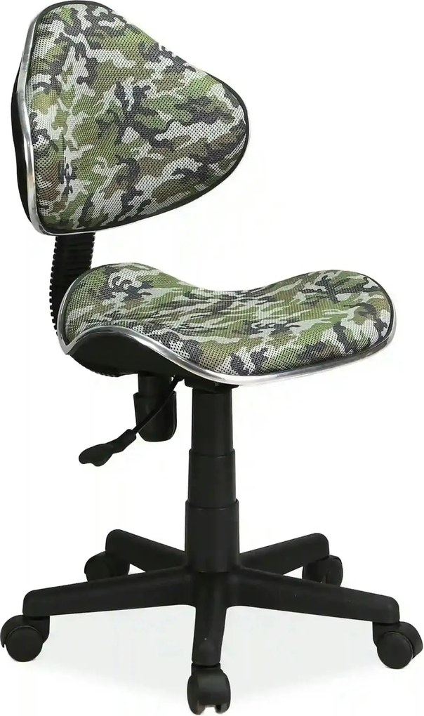Scaun de birou pentru copii Q-G2 ARMY, multicolor, stofa/plastic, 48x4