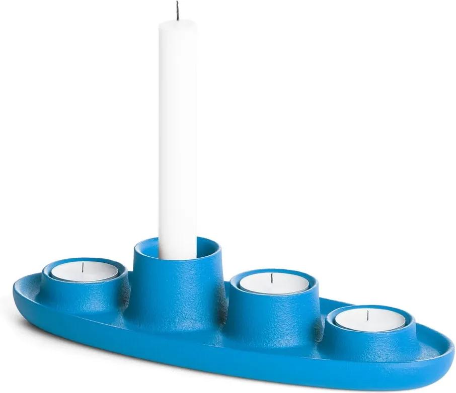 Sfeșnic EMKO Aye Aye Four Candle, albastru