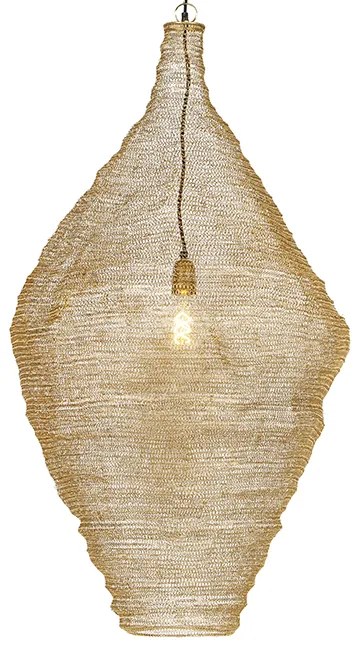 Lampă suspendată orientală aurie 60 cm - Nidum L