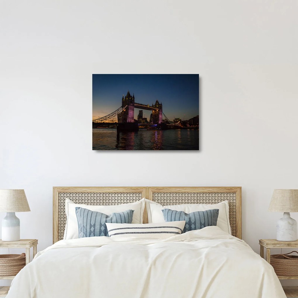 Tablou pe sticlă - Tower bridge (70x50 cm)