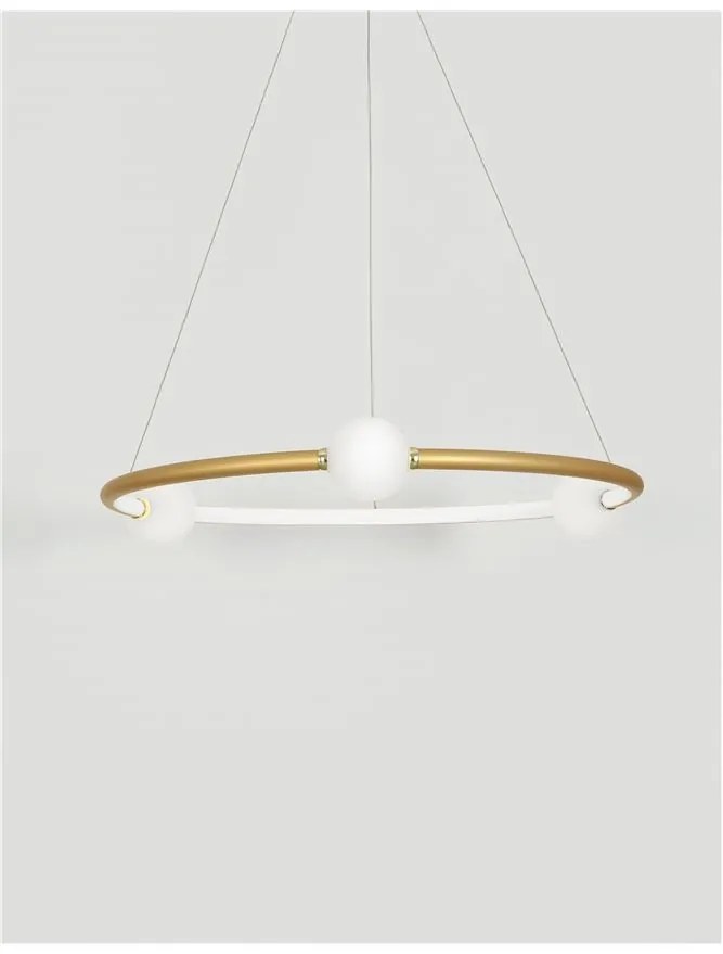 Lustra LED dimabila cu telecomanda design modern Celia auriu
