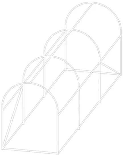 Solar de grădină 2x3m cu filtru UV PREMIUM