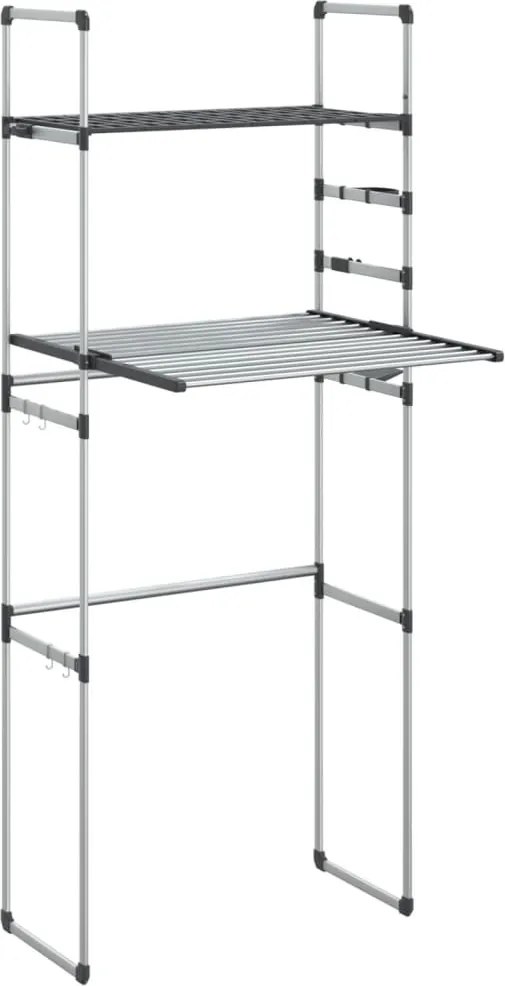 vidaXL Raft pentru mașina de spălat, 77x52x192 cm aluminiu