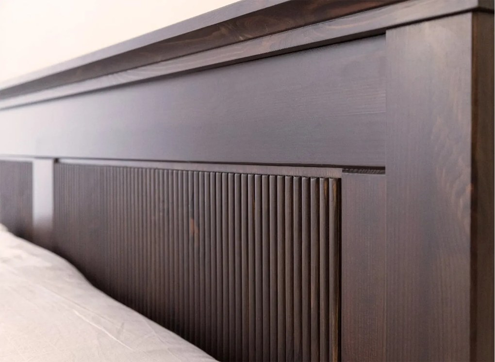 Pat lemn masiv Rosalia 160/180/200x200cm - 160x200