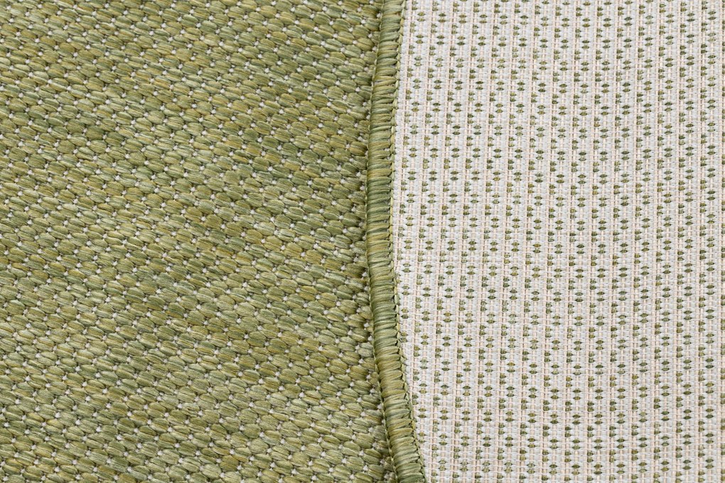 Covor SISAL SION cerc A5165A Melanj țesute plate verde