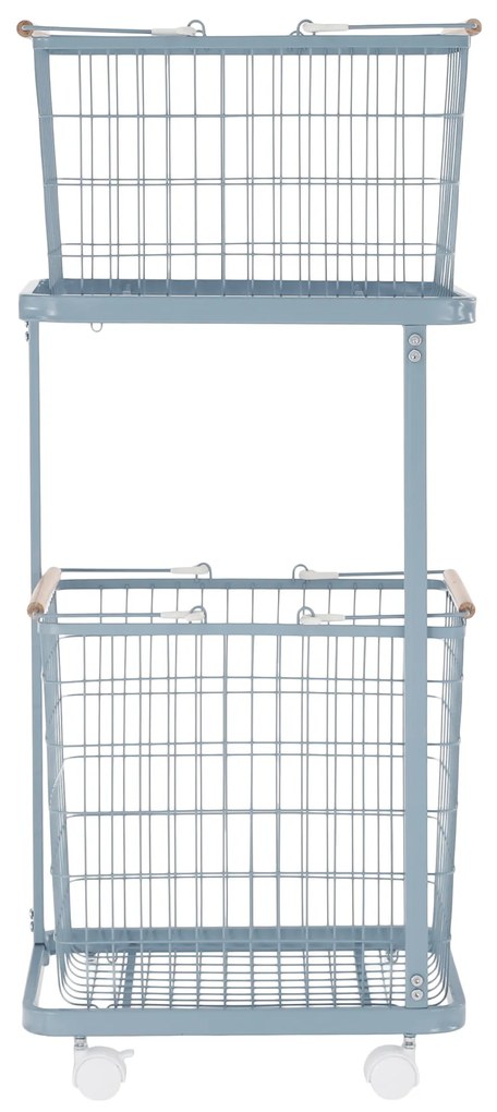Coş de rufe, metal, gri-albastru, HERMES