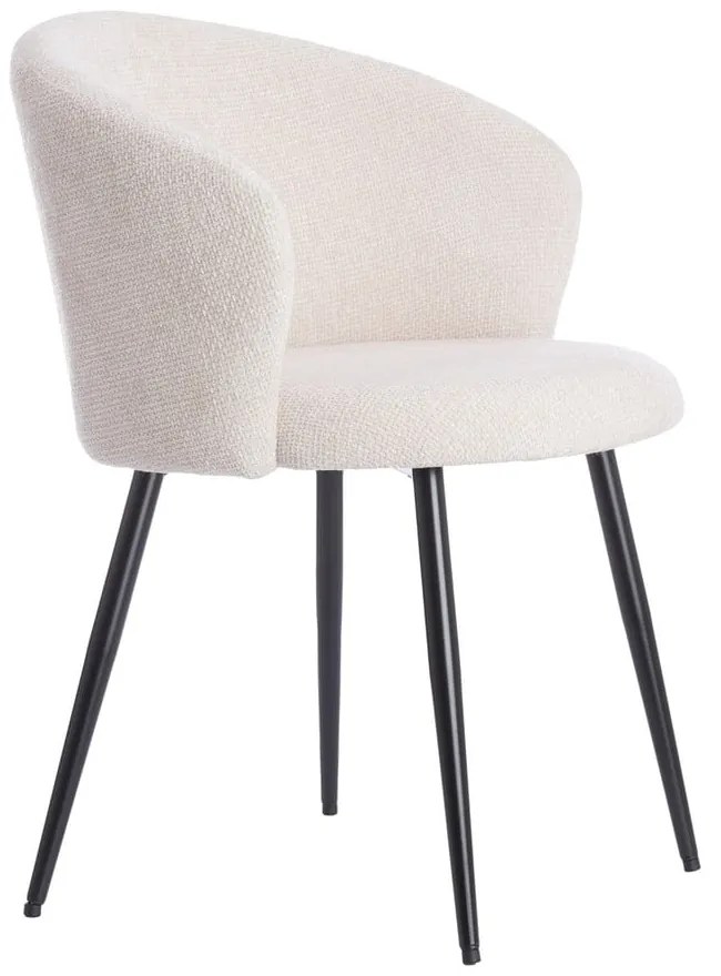 Set de scaune de sufragerie crem 2 buc. din metal Radaja – Light & Living