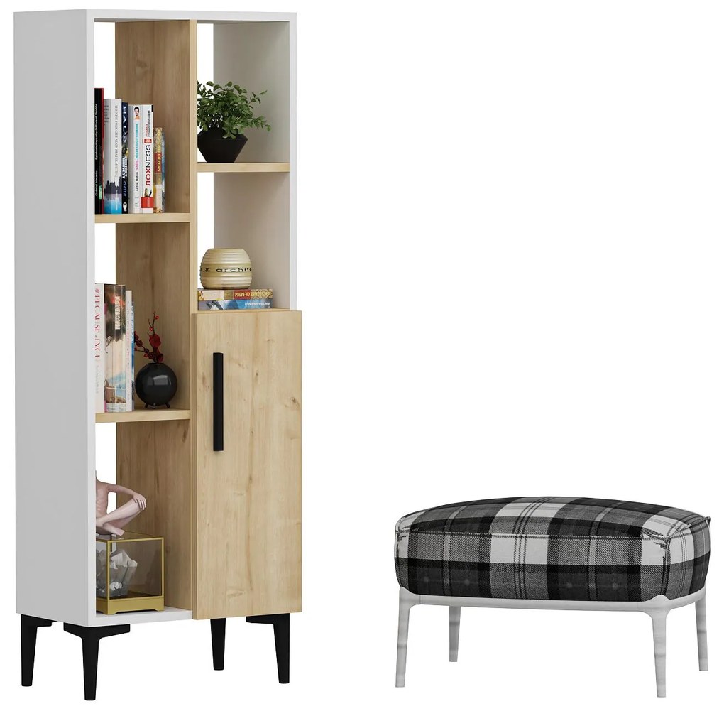 Raft Nobuti (alb + stejar zafir) . 1094216