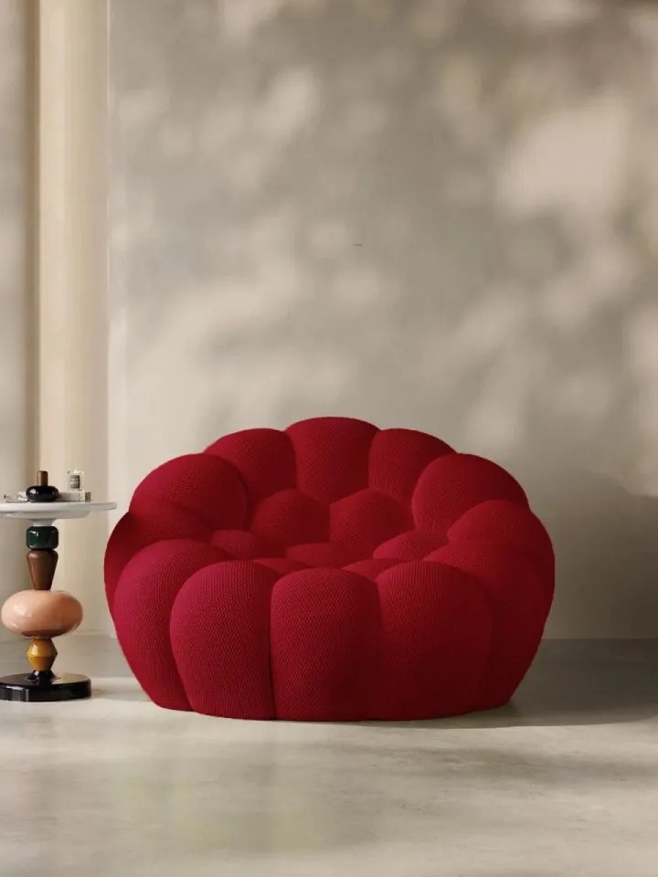 Fotoliu Bubble Ball (Fagure) din spumă cu memorie HD – design modern și confort premium (Culoare: Verde Smarald)