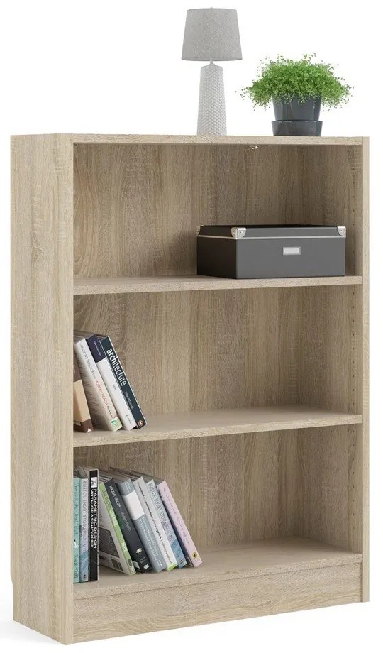 Bibliotecă Tvilum Basic, 79x107 cm, alb