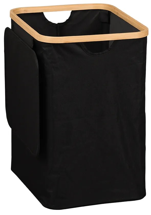 Cos de rufe cu rama din bambus, 41 x 33 cm