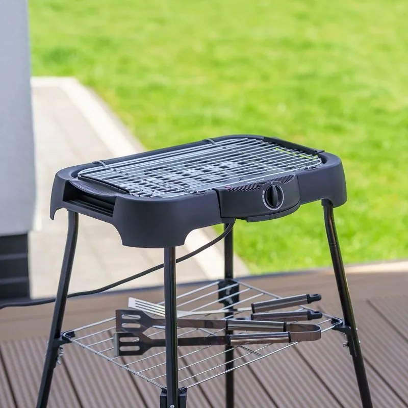 Gratar gradina electric negru MIR-E001 H77 cm